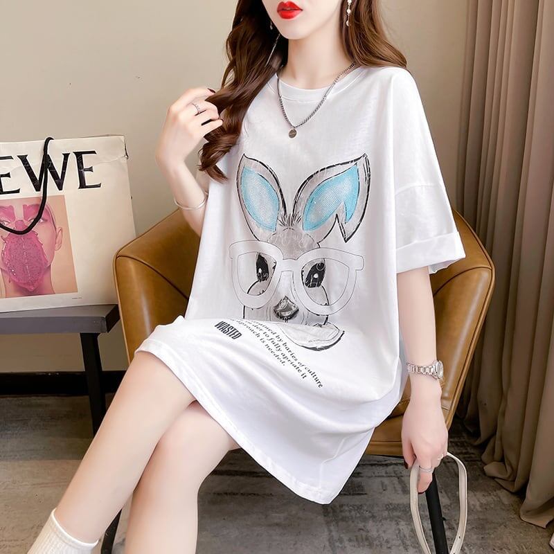 今季大好評 切り替え 美感いっぱい プリント Tシャツ カットソー＜S-3495＞