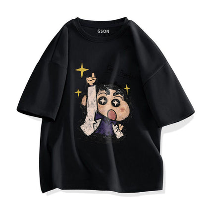男女兼用 プリント Tシャツ & ショーツ セットアップ S-13266