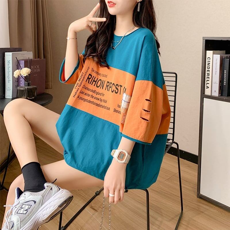 オシャレ度満点 3色選択可 美感いっぱい Tシャツ カットソー＜S-3042＞