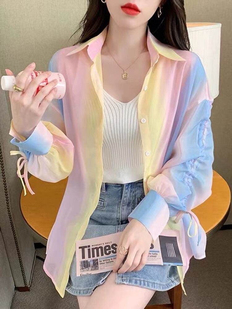 超人気 真夏も快適 上質 程よい甘さで品良く纏える スウィート シャツ＜S-9058＞