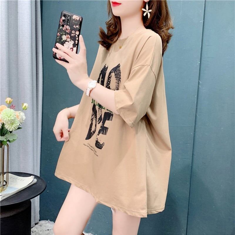 オシャレ度満点 切り替え 好感度満載 プリント Tシャツ カットソー＜S-3672＞