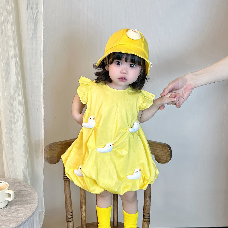 キュート 超人気 大活躍 可愛い シンプル チェック柄 フロック<S-11366>