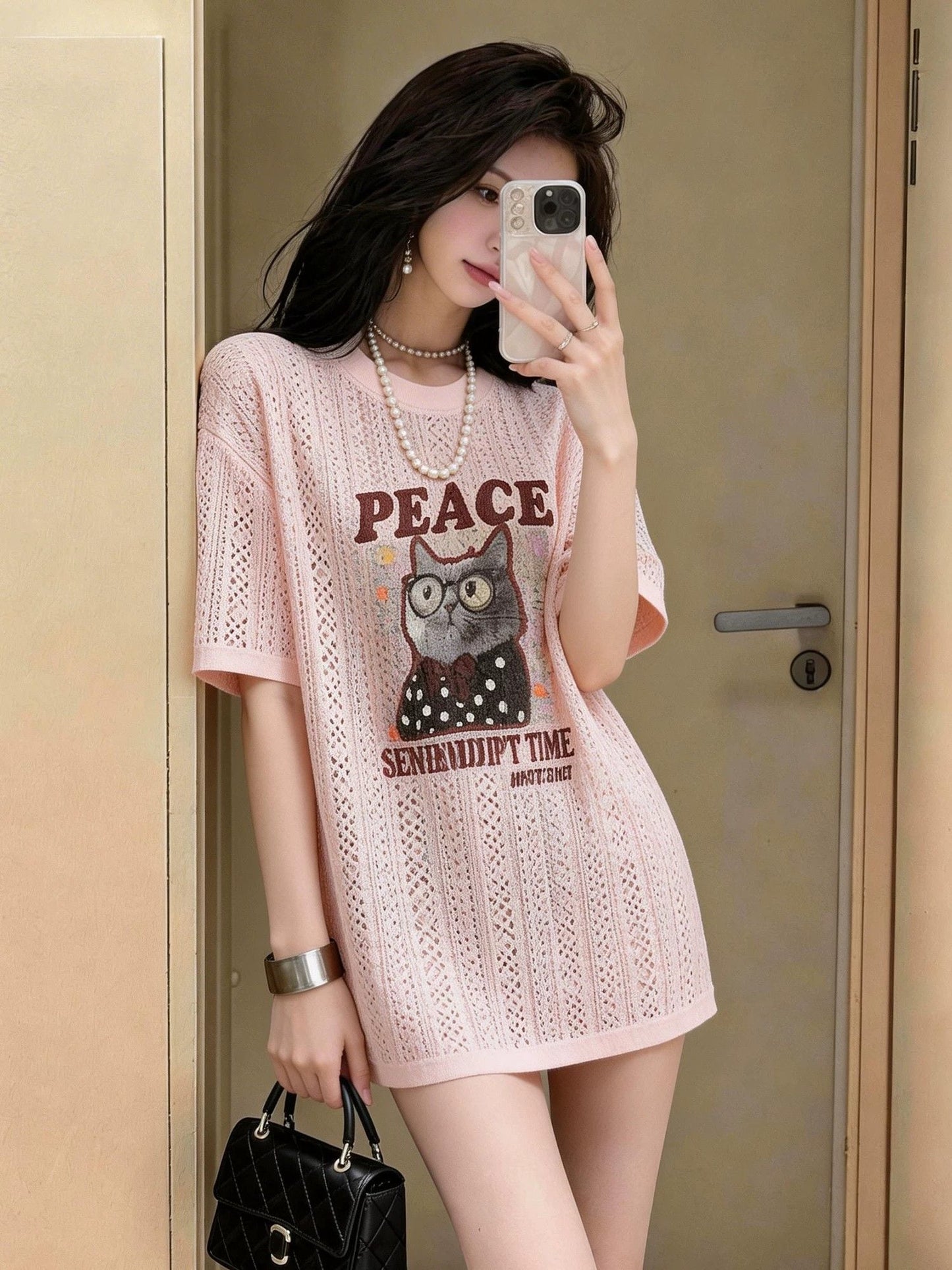 人気トレンド プリント ファッション Tシャツ <S-13205>