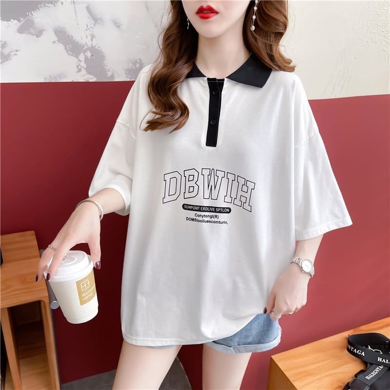 カジュアル 切り替え 着心地抜群 プリント Tシャツ カットソー＜S-3622＞