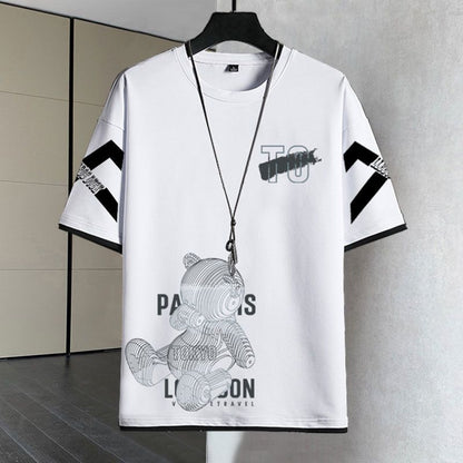 デザイン性抜群 カジュアル Tシャツ & ショーツ セットアップ MO-80068