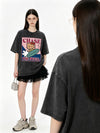 上質 シンプル プリント カジュアル Tシャツ S-13295