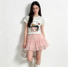 ファッション感満々 プリント シンプル Tシャツ S-13296