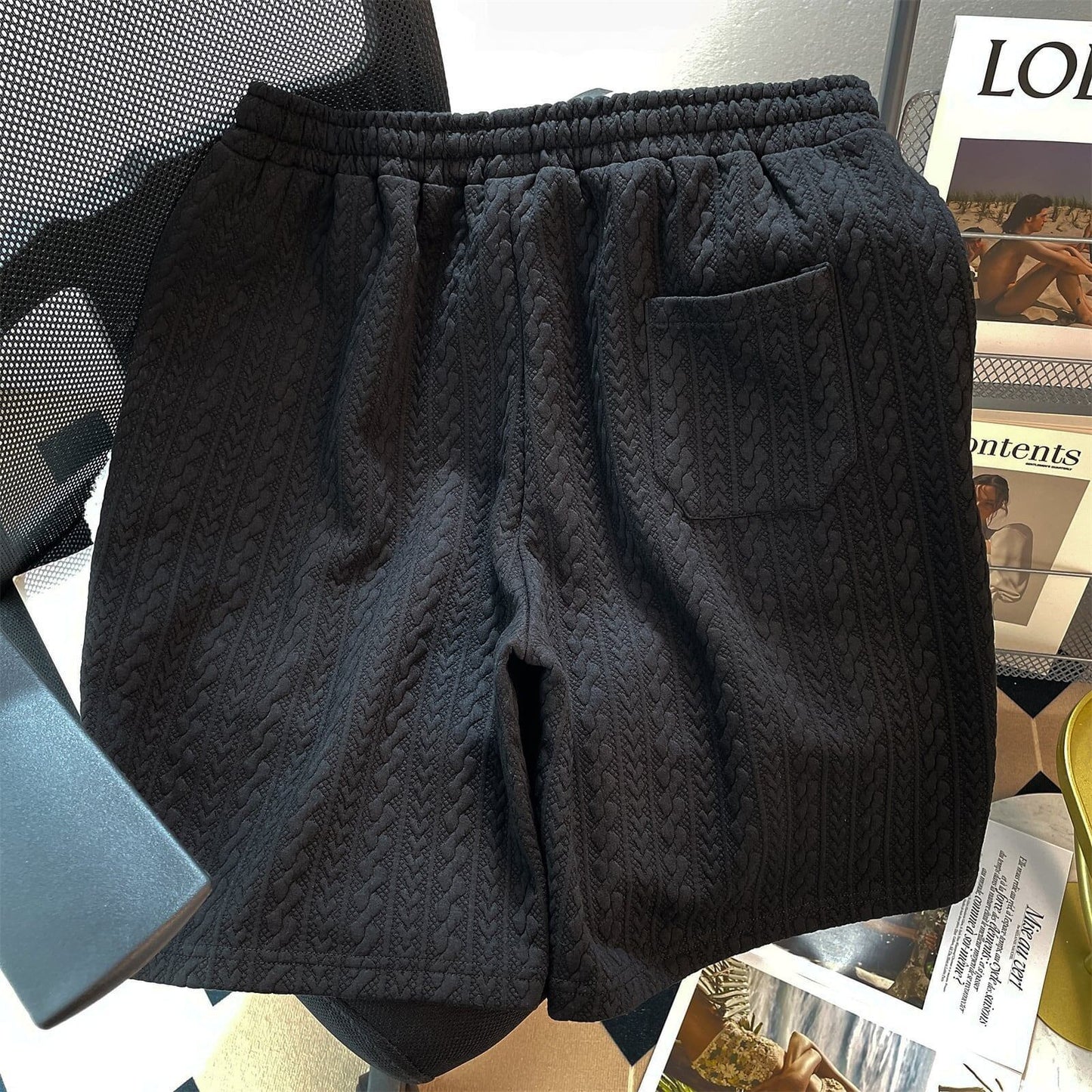 ゆったり感アップ 切り替え 美人度アップ Tシャツ＋ショートパンツ セットアップ＜S-3457＞
