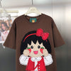 ゆったり ファッション プリント カジュアル Tシャツ S-13297
