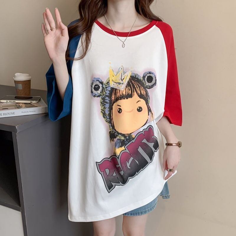 売れ筋 絶対流行 早い者勝ち 早い者勝ち カジュアル 2色選択 Tシャツ<S-11142>