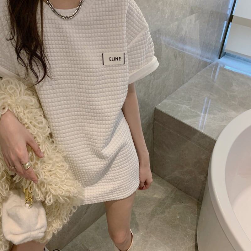 スタイリッシュ ラウンドネック 一目惚れ Tシャツ カットソー＜S-2982＞