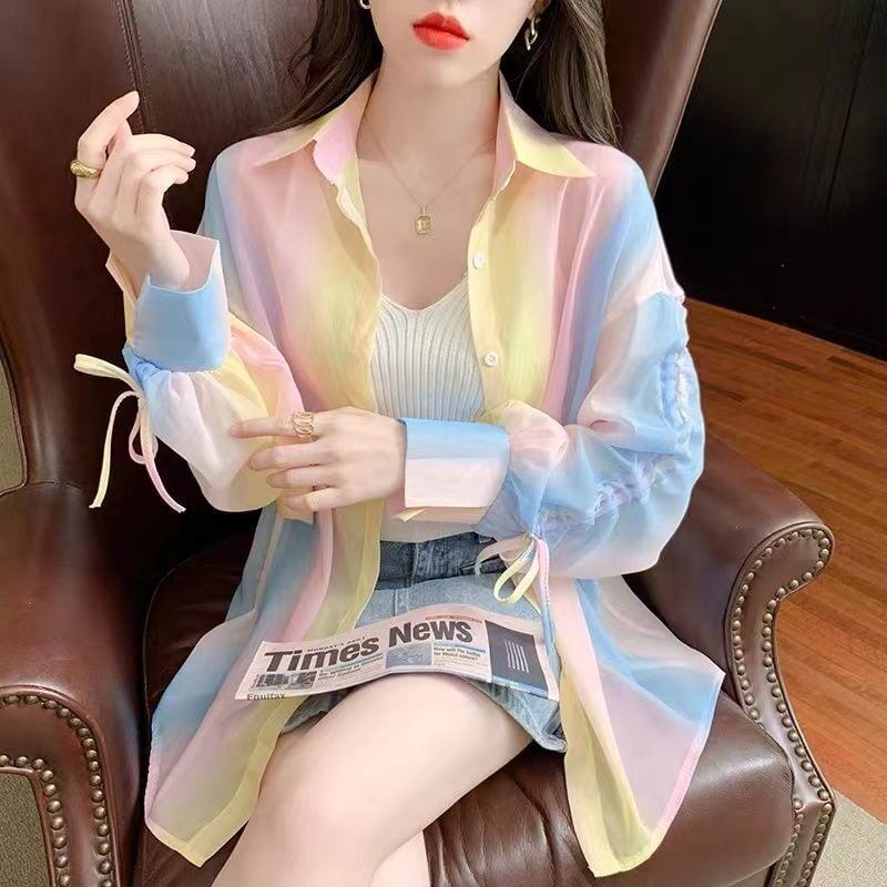 超人気 真夏も快適 上質 程よい甘さで品良く纏える スウィート シャツ＜S-9058＞