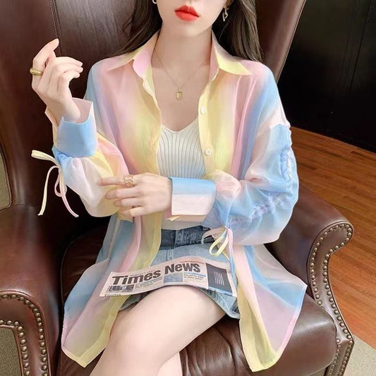 超人気 真夏も快適 上質 程よい甘さで品良く纏える スウィート シャツ＜S-9058＞