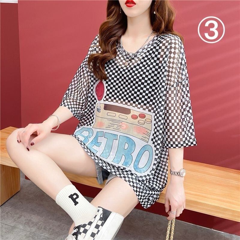 女子マスト 半袖 ラウンドネック ワンピース Tシャツ＜S-8635＞