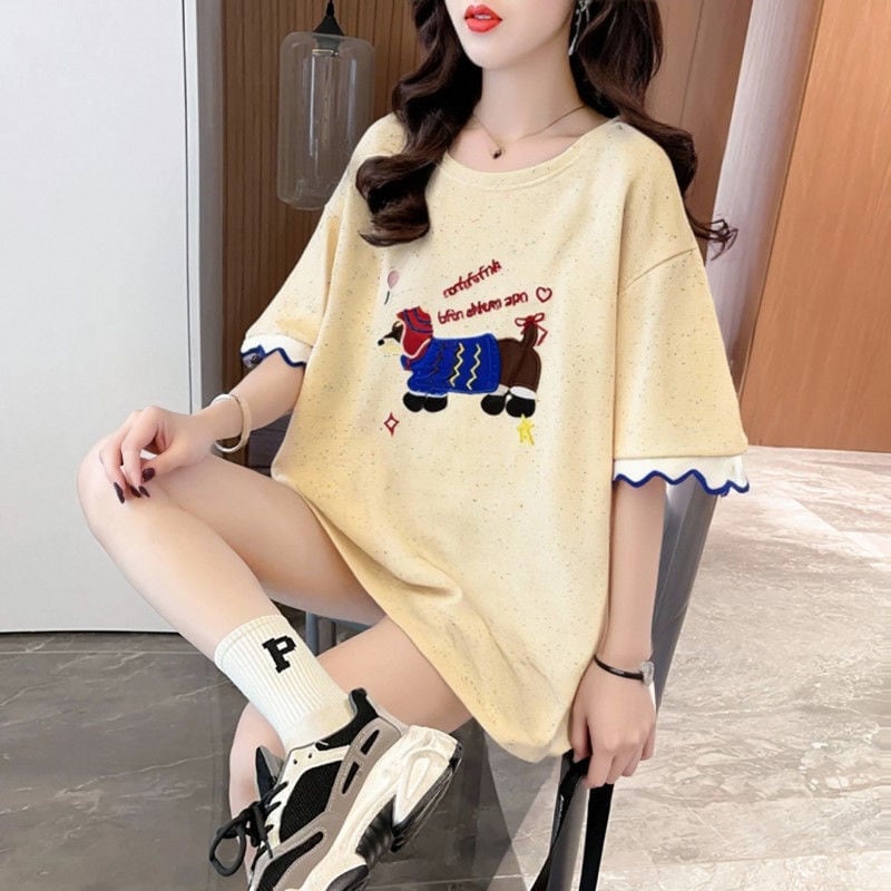 おすすめ 好感度UP 美人度アップ カジュアル 全4色 半袖 Tシャツ ＜S-11147＞