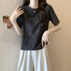 着回し力抜群 ホットダイヤモンド 定番シンプル 全2色 半袖Tシャツ カットソー ＜S-8591＞