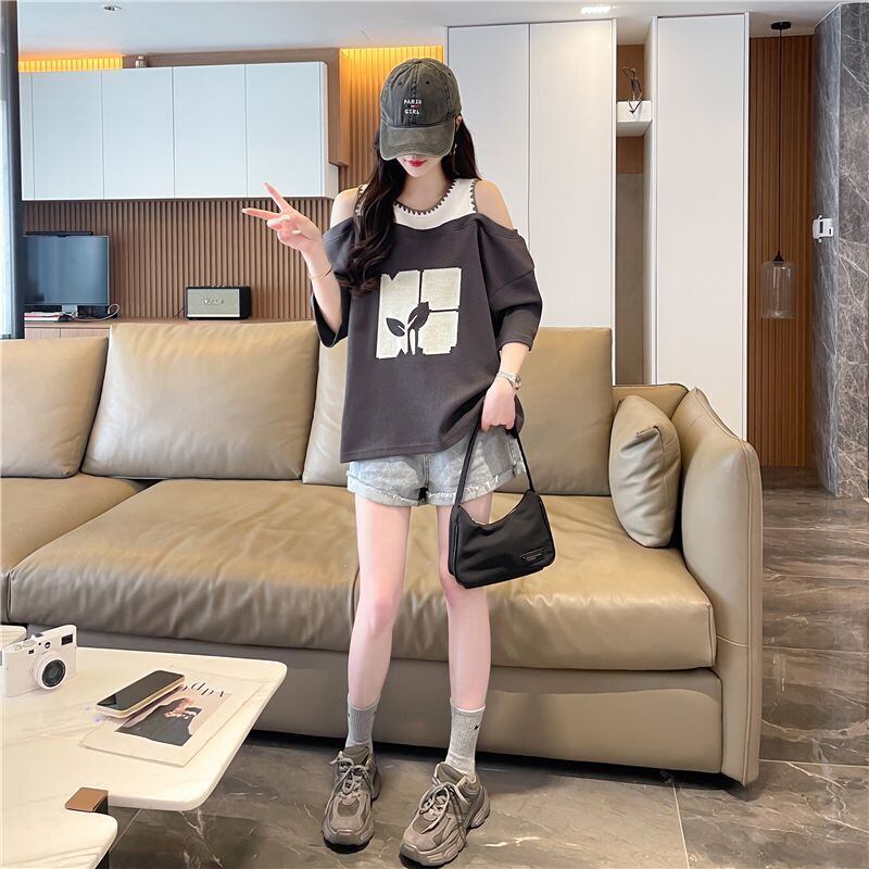 好感度100％ ラウンドネック キュート 半袖 Tシャツ ＜S-8628＞