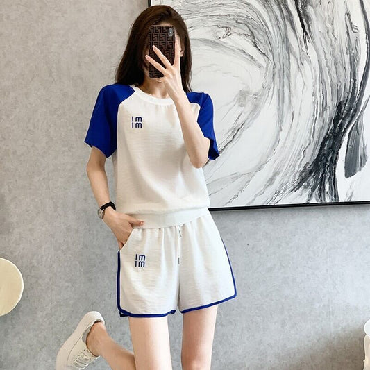 好感度UP カジュアル 絶対欲しい 全2色 半袖 Tシャツ ショートパンツ セットアップ ＜S-8938＞