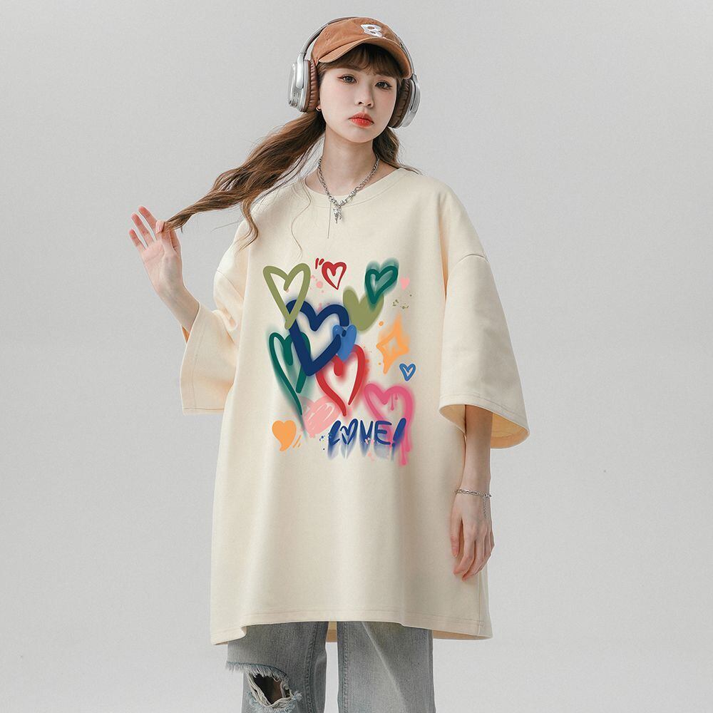 売り切れ必至 プリント ファッション 4色選択 半袖Tシャツ＜S-8594＞