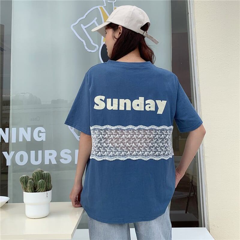 個性的なデザイン 3色選択可 バックで綺麗 Tシャツ カットソー＜S-3023＞