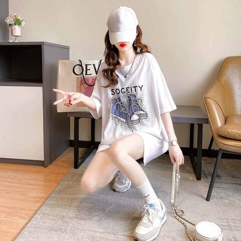オシャレ度満点 プリント 今季大好評 Tシャツ カットソー トップス＜S-3281＞