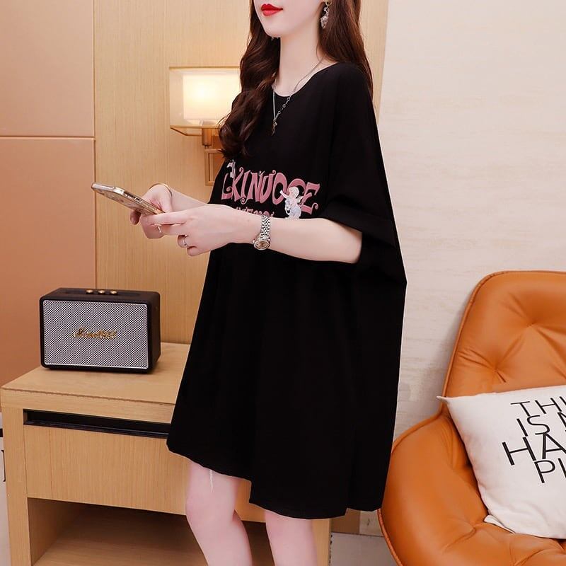 スタイリッシュ 切り替え 一目惚れ プリント Tシャツ カットソー＜S-3654＞
