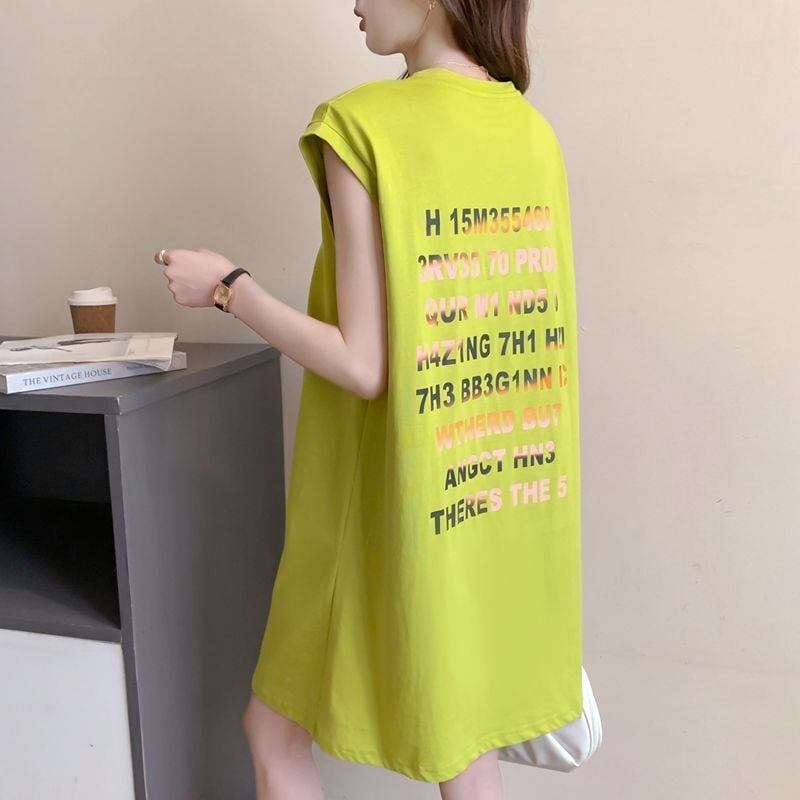 真夏も快適 着心地良い ファッション感満々 プリント全4色 ノースリーブ Tシャツ カットソー＜S-9161＞