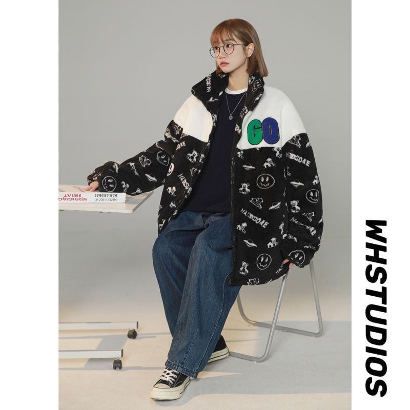 見逃し厳禁 ルーズ カジュアル ラムスキン コート<S-5634>
