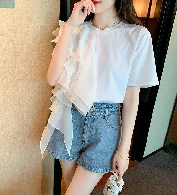好感度100％ 早い者勝ち 絶対流行 カジュアル 2色選択 Tシャツ<S-11896>