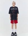 タイドブランド  アメリカンストリート レトロフレームプリントTシャツ<S-2905>