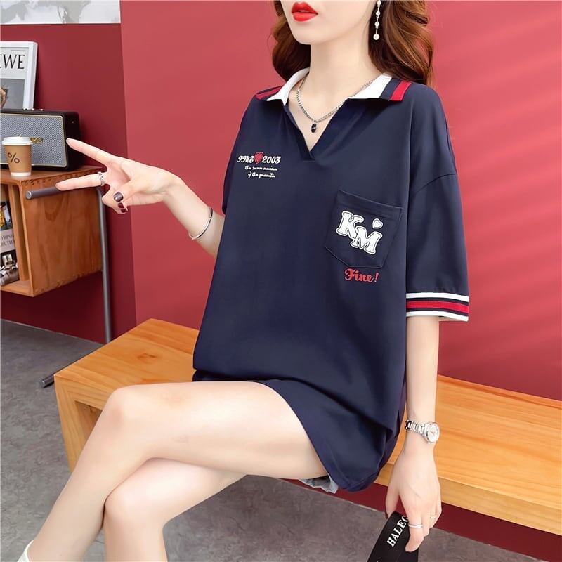 カジュアル 切り替え オシャレ度満点 プリント Tシャツ カットソー＜S-3650＞