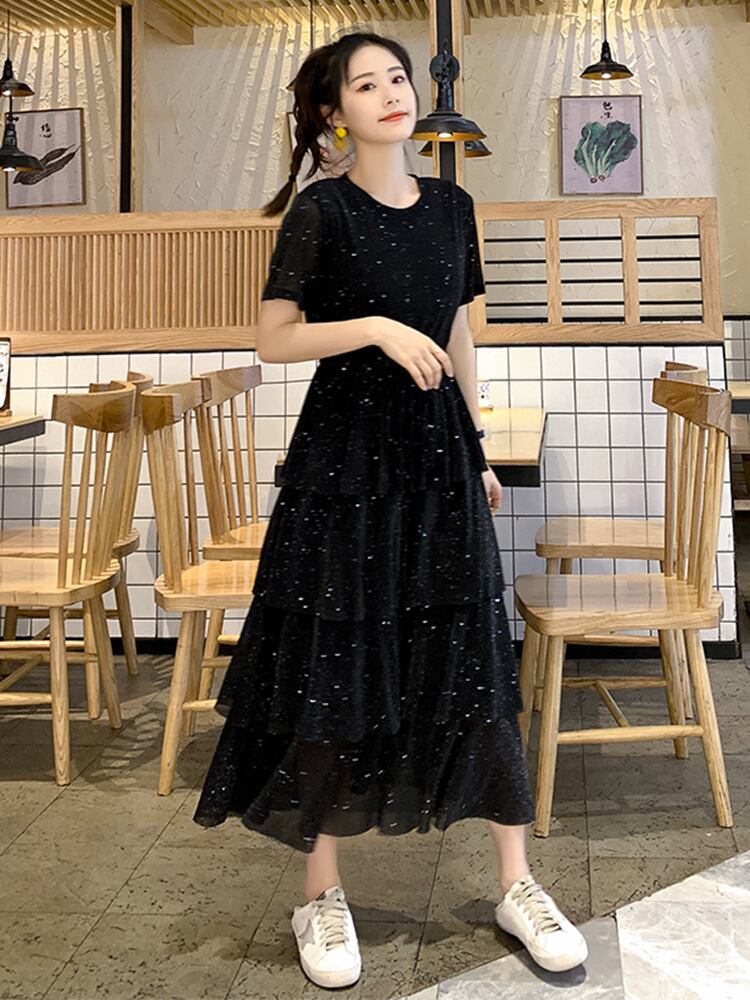 超人気 スウィート 大人可愛い フリル ワンピース ＜S-8619＞
