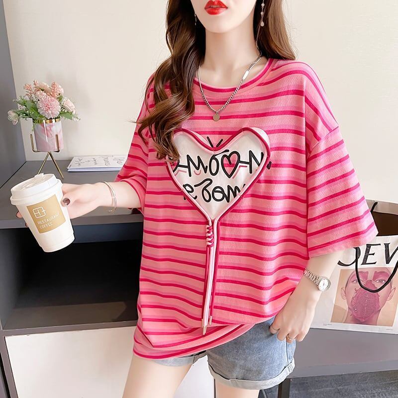 スタイリッシュ ボーダー柄 今季大好評 Tシャツ カットソー＜S-3254＞