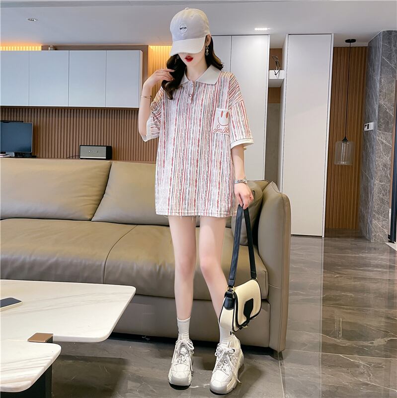 絶対流行 プリント カジュアル ゆったりトップス 半袖Tシャツ 全2色＜S-8314＞
