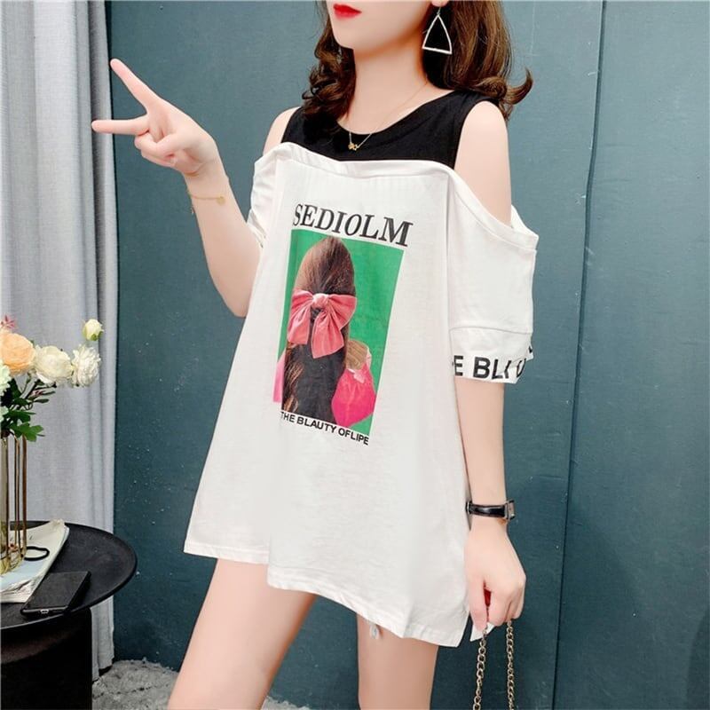 今季大好評 3色選択可 美感いっぱい ベアトップ Tシャツ カットソー＜S-3203＞