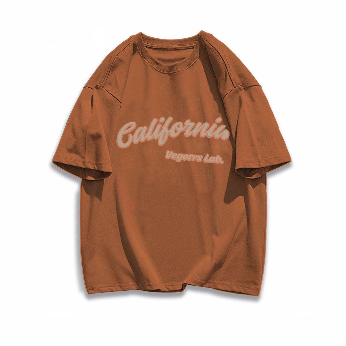 早い者勝ち カジュアル ファッション感満々 ダブルプリント 全5色 半袖Tシャツ<S-9271>