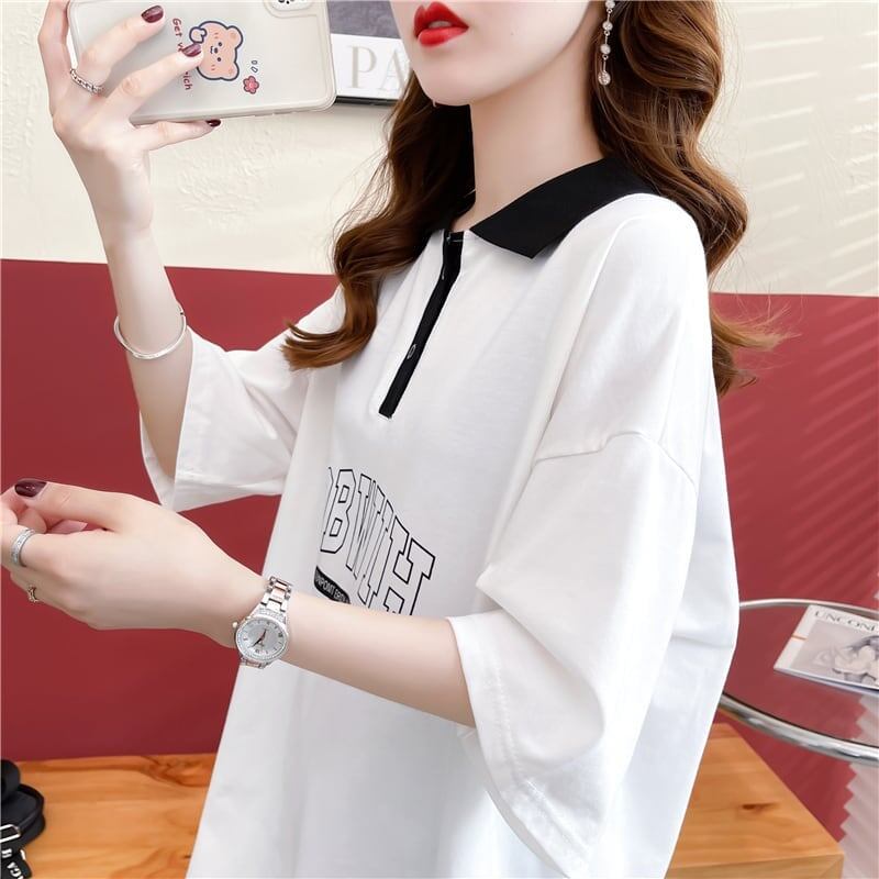 カジュアル 切り替え 着心地抜群 プリント Tシャツ カットソー＜S-3622＞