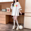 スタイリッシュ ラウンドネック 一目惚れ アルファベット Tシャツ カットソー＜S-2888＞