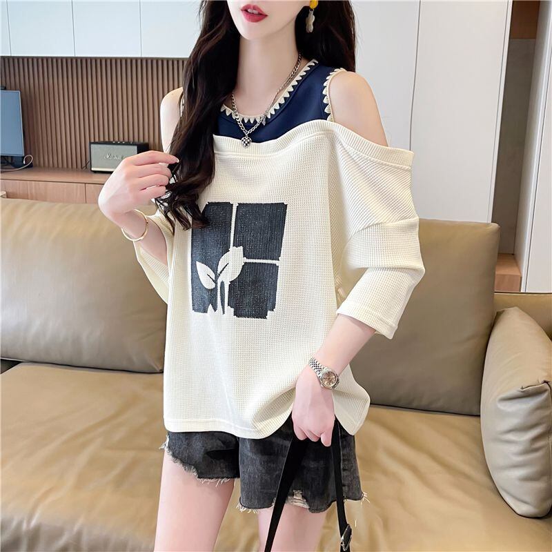 好感度100％ ラウンドネック キュート 半袖 Tシャツ ＜S-8628＞