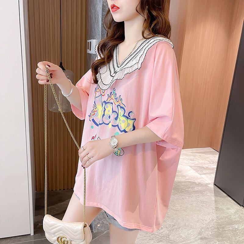 【半額！期間限定！！】オシャレ度満点 キュート 着心地抜群 プリント 全3色 Tシャツ カットソー＜S-8536＞
