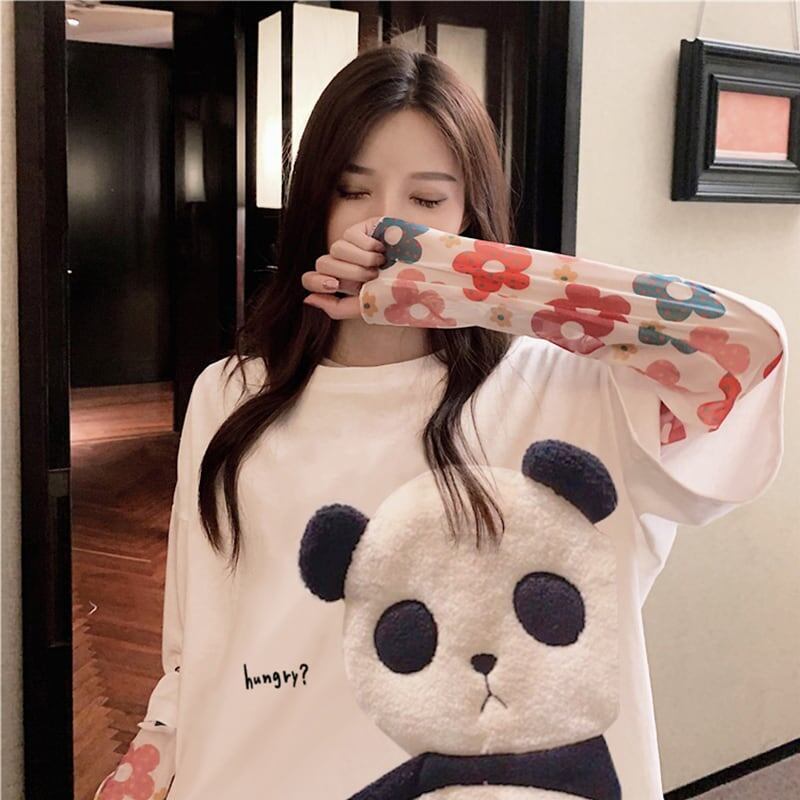 好感度満載 ラウンドネック カジュアル プリント Tシャツ カットソー＜S-2820＞