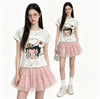 ファッション感満々 プリント シンプル Tシャツ S-13296
