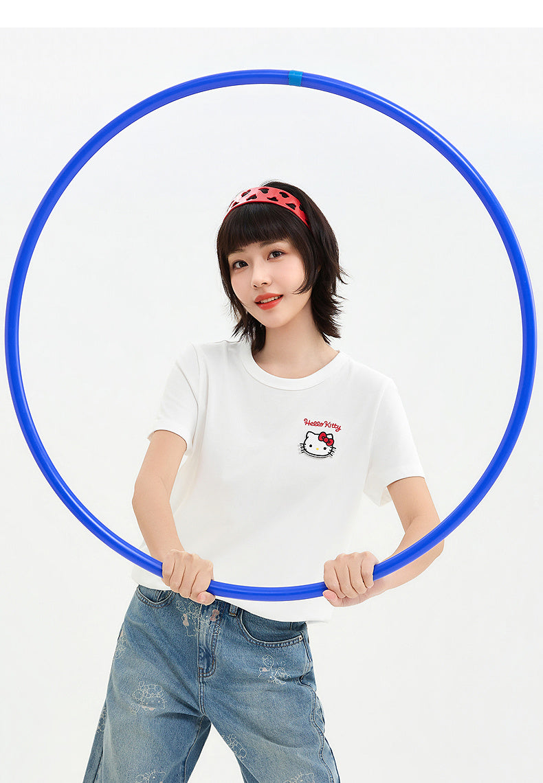 大人可愛い 品質のいい プリント 半袖 Tシャツ S-13219