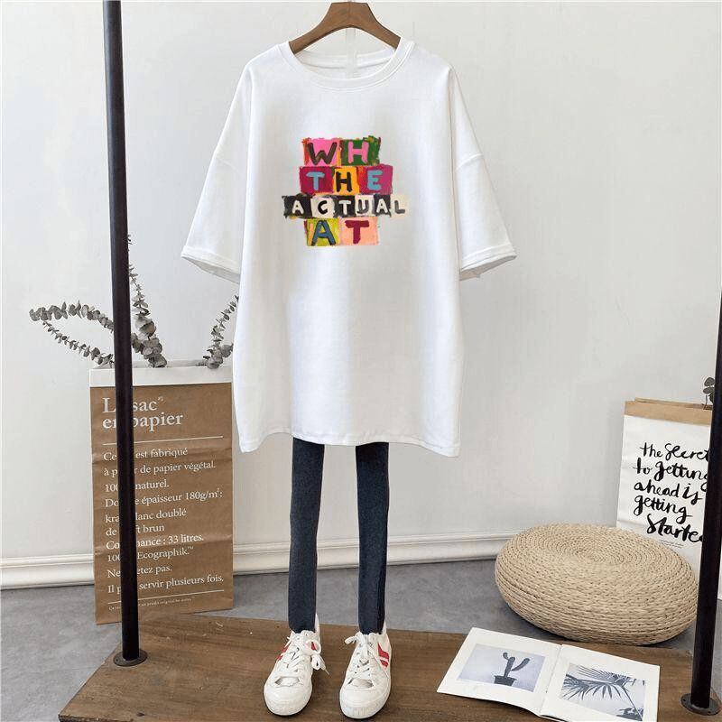 人気商品再入荷 アバンギャルド 上品 レース プリント全2色 半袖Tシャツ<S-9024>