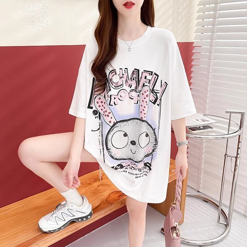 売り切れ必至 ルーズ カジュアル プリント 6種選択可 半袖Tシャツ<S-8873>