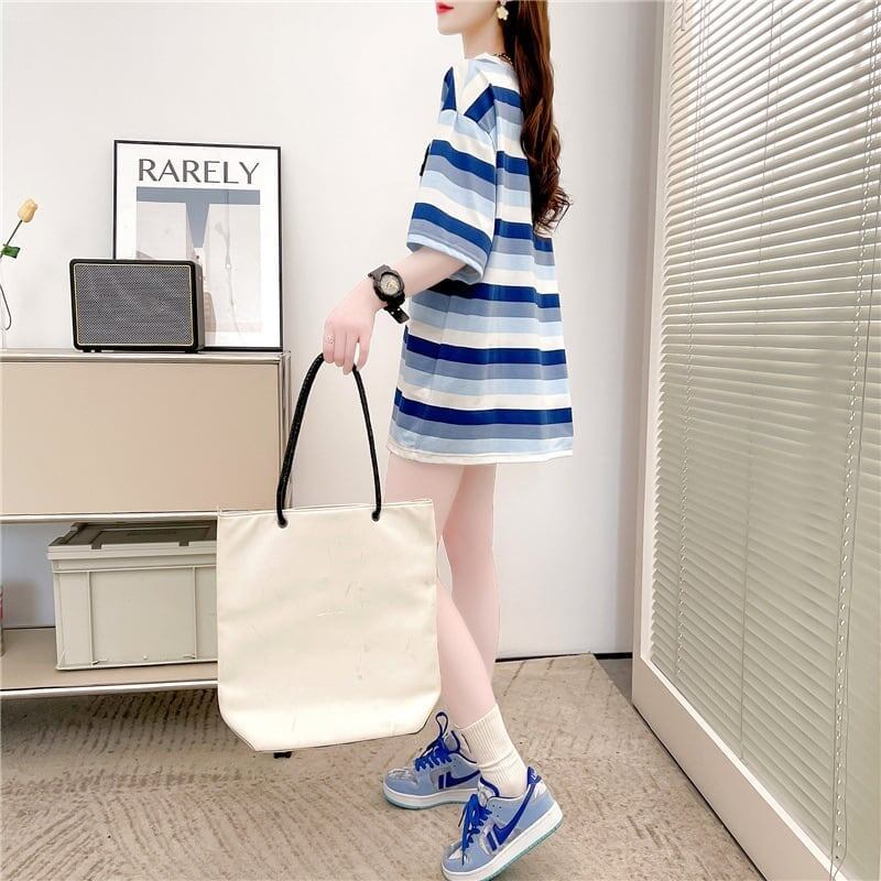 オシャレ度満点 プリント 美感いっぱい Tシャツ カットソー＜S-3296＞