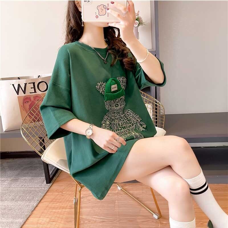 好感度満載 ラウンドネック スタイリッシュ プリント Tシャツ カットソー＜S-2795＞