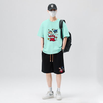 トレンド カジュアル Tシャツ & ショーツ セットアップ S-13268