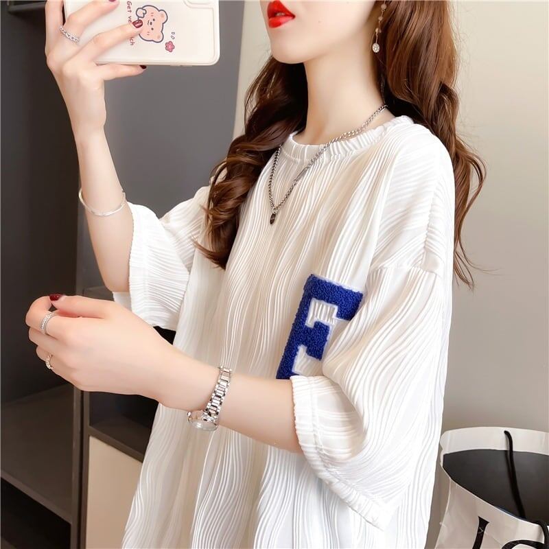 好感度満載 ラウンドネック 美感いっぱい Tシャツ カットソー＜S-3061＞