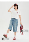 大人可愛い 品質のいい プリント 半袖 Tシャツ S-13219